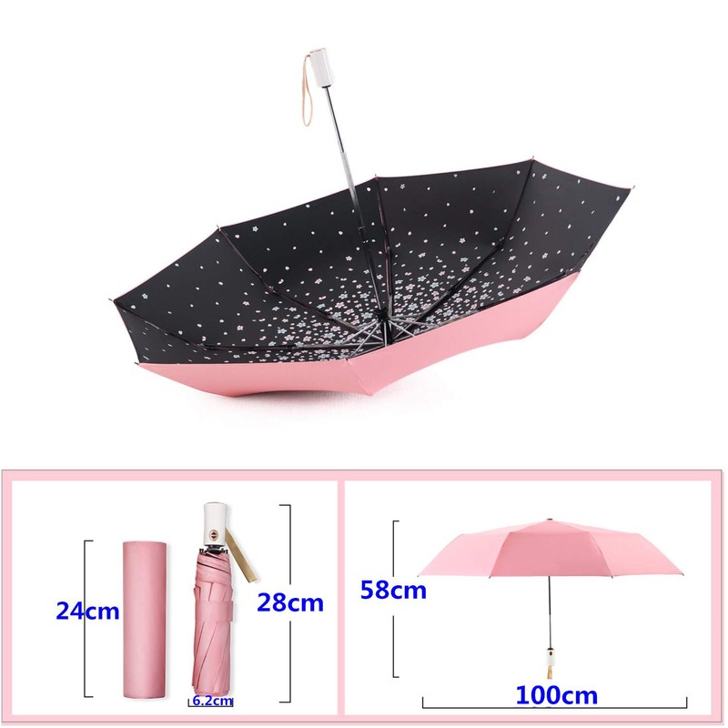 Meiyijia Voy Compact Folding Umbrella with UV Protection, Portable Umbrella