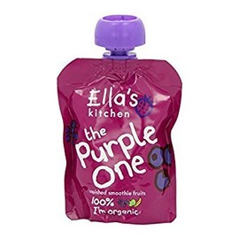 12 Pack of Gluten Free Ellas Kitchen Smoothie Fruits - Purple One 90 g