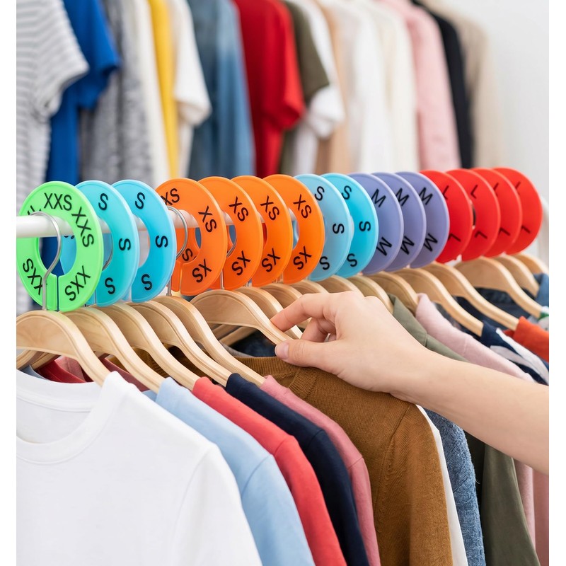 8 PCS Clothing Rack Dividers, Clothing Size Dividers in 8
