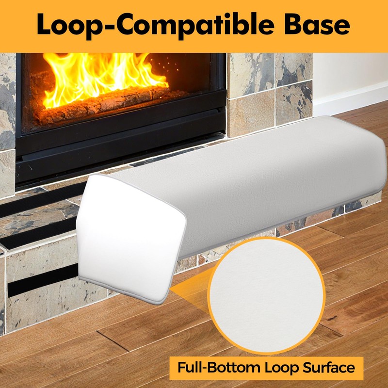 Thick Memory Foam Fireplace Baby Proofing, 90.5x15 in Soft Hearth