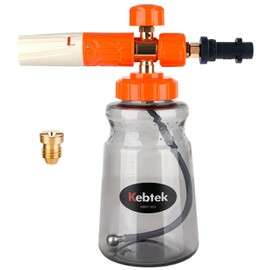 Kebtek Snow Foam Lance for Karcher K Series K2-K7 Pressure Washer, Adjustable Foam Cannon, Additional 1.1mm Orifice Nozzle, 1L Bottle