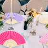 Blulu 100 Pcs Folding Hand Fans for Line Dancing Bulk