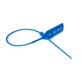 FSSS Ltd Blue security tags numbered sequential pull ties luggage anti-tamper secure plastic medical (10)