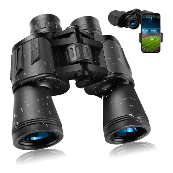 20x50 High Powered Binoculars for Adults,Compact Binoculars Telescope with Low