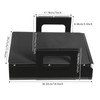 Lockable Under Desk Sliding Storage Drawer - Black, 13'