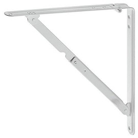 GedoTec H2036 Folding Table Extension Bracket with Locking Mechanism 400 x 400 x 29 mm White Coated Steel Folding Fitting Load Capacity 50 kg Brand Quality for Your Living Area