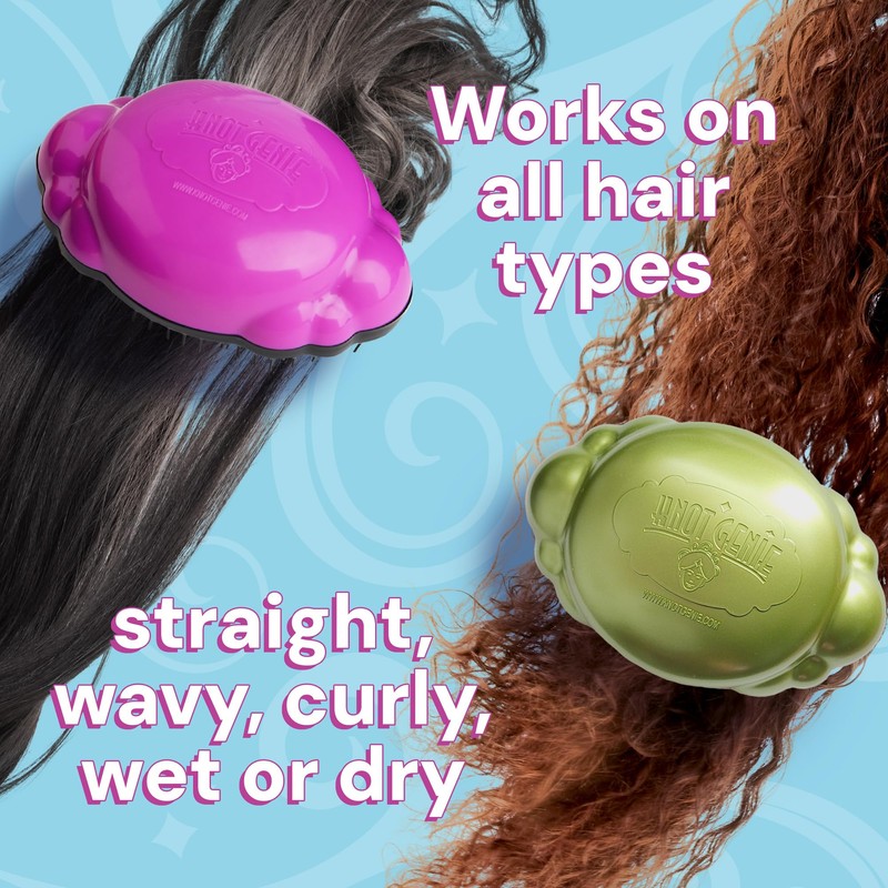 Knot Genie Supreme Detangling Hair Brush for Kids | Perfect