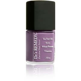 Dr’s Remedy Enriched Nail Polish: Non Toxic, All Natural, and Organic - Doctor Formulated: Strengthens, Restores, Heals, and Protects '24-Free' - PLUCKY Plum