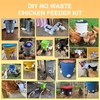 Diy Chicken Poultry Pro Feeder Port No Waste Mess Cups