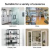 4 Pcs Glass Shelf Brackets Adjustable Glass Clip Holders with