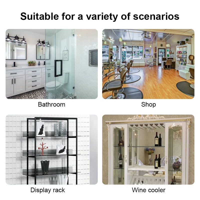 4 Pcs Glass Shelf Brackets Adjustable Glass Clip Holders with