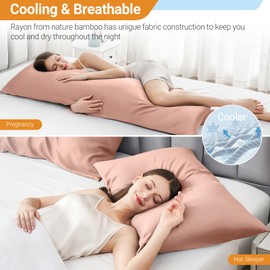 Warmstar 600 Thread Count Pillow Cases Queen Size Set of 2,100% Rayon Cooling Pillow Cases for Hot Sleepers,Soft Silky Breathable Envelope Pillowcases,Camel,20x30 Inches