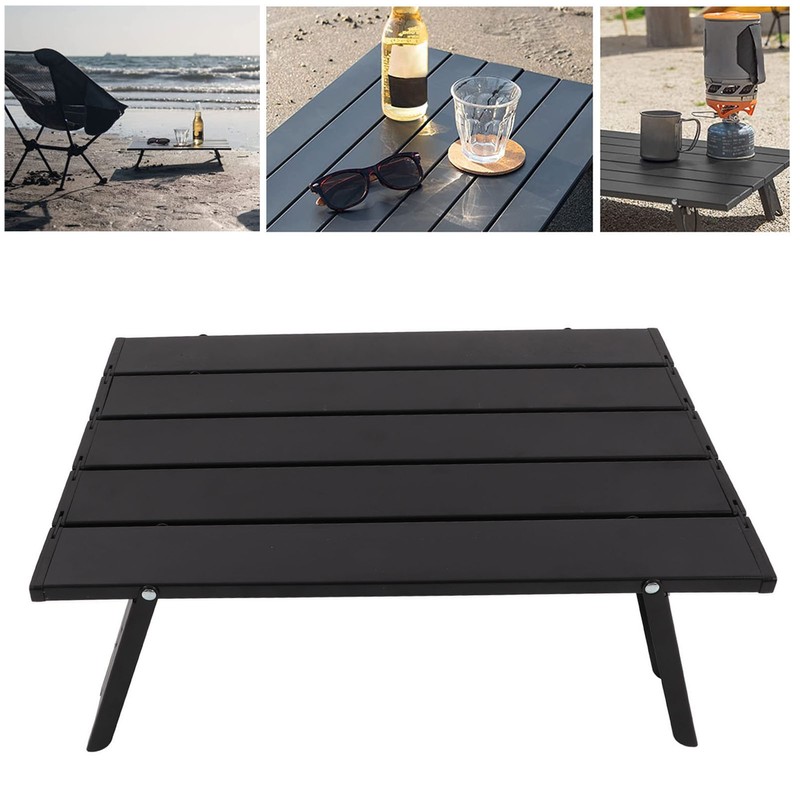 ShineTrip Folding Beach Table with Storage Bag Aluminum Alloy Portable