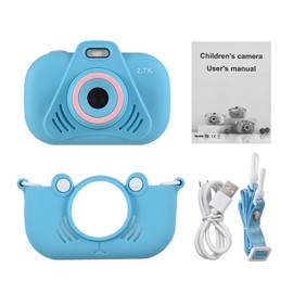 2.7K Digital Camera Kids Camera 36MP HD Children Camera Kids Selfie Camera with LED Light for Boys And Girls 2.4-inch IPS Screen Birthday Gift Festival Gift Great Gift for Childeren Age 3-12 Year Old