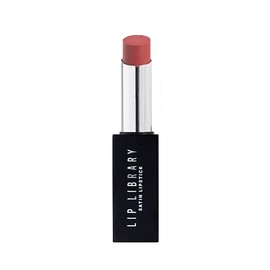BPerfect Lip Library Lipstick – Long Lasting Satin Lipstick Infused with Jojoba Oil, Shade Revenge (Warm Berry Red)