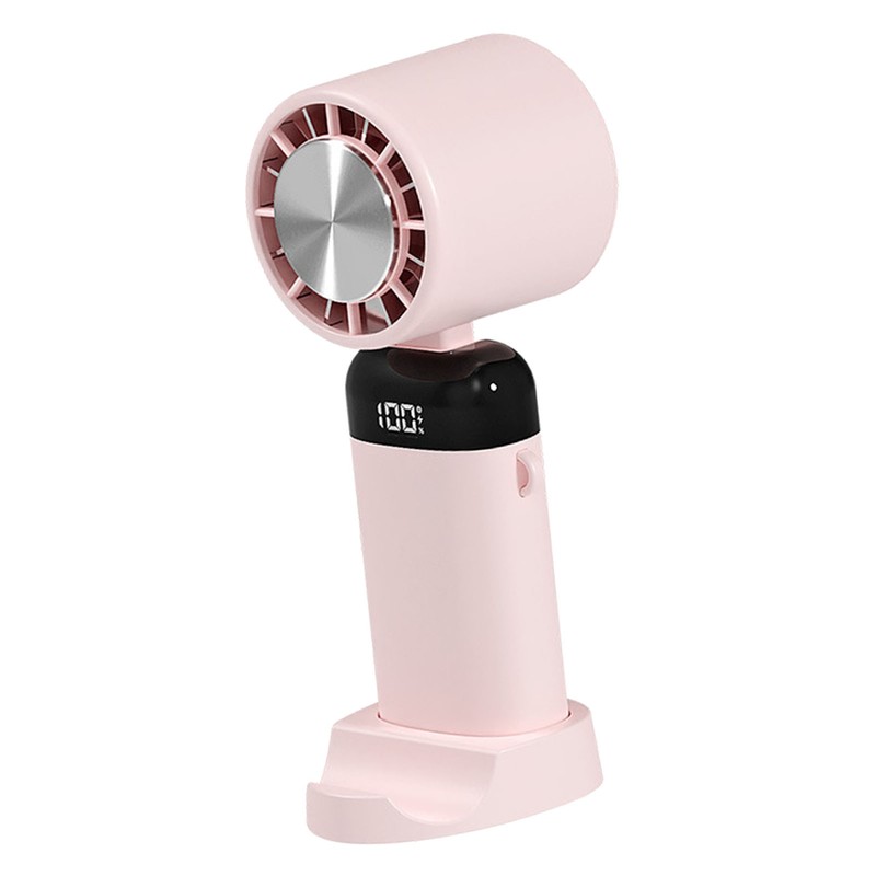 Folding Small Fan USB Rechargeable Fan Digital Display Portable Desktop