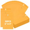 Glarks 50Pcs 9 x 6 Inch Clasp Envelopes Brown 28lb