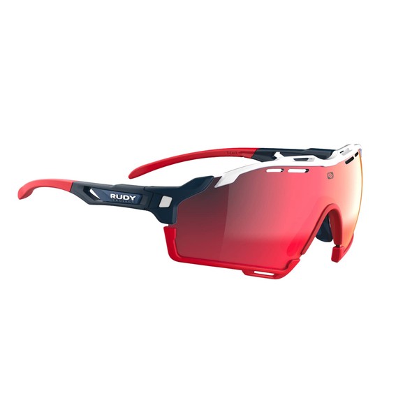 RUDYPROJECT SP633847-CZ00 Sunglasses, Cut Line, Blue, Navy, Multi Laser Red,