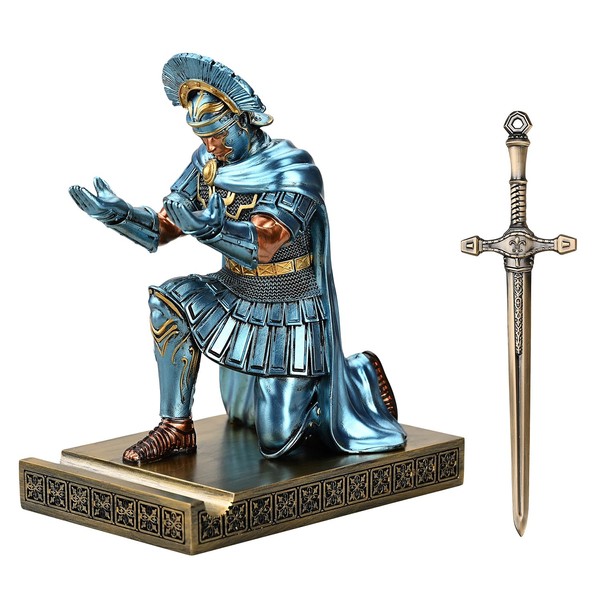 HDMbigmi Centurion Cloak Warrior Knight Pen Holder Mobile Phone Stand