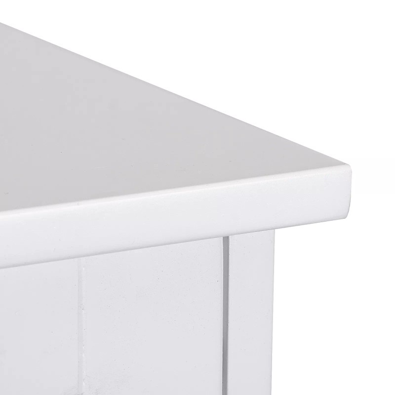 SEGAWE Bathroom Floor Storage Cabinet Freestanding Wooden Side Organizer with