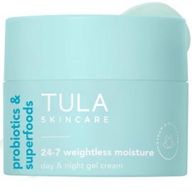 TULA Skin Care 24-7 Weightless Moisture Hydrating Day & Night Cream - Anti-Aging Lightweight Gel Cream Moisturizer for Face, Contains Watermelon & Blueberry Extract, 1.5 oz.