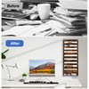 Solinxe 10-Tier Wall File Organizer, Wood Mail Organizer Wall Mounted