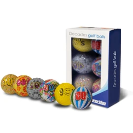 Longridge Decades Neuheit Golfbälle (6er-Pack) – gemischt