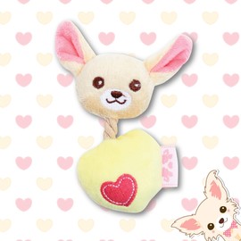 Pet London Chihuahua Character Tiny Dog Toy - Teacup Breed Plush Squeaky Dog Toy For Long & Short Hair Chihuahua Puppy & Adults (Lola (Yellow))