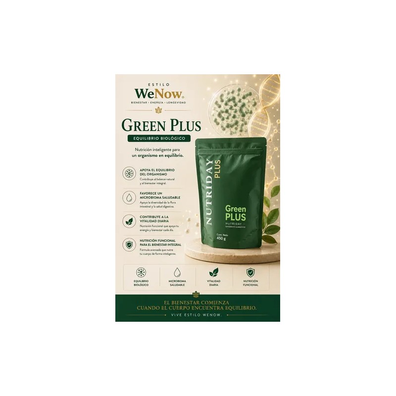 Jugo Verde Detox Green Plus 300g Energía Alcalinizante