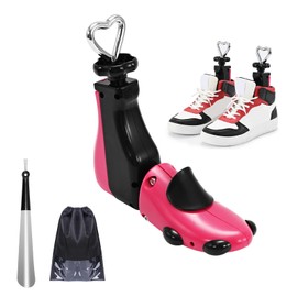 UHIAGREE Shoe Stretcher for Men and Women, 4-Way Professional Shoe Stretcher, Shoe Stretcher for Adjustable Length and Width, Pink(3-9)