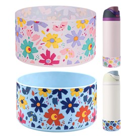 HEYSKAY 2PCS Silicone Boot for Owala Flask Water Bottle 32oz Anti-Slip Protective Sleeve for Owala Twist,FreeSip and Flip Stainless Steel Water Bottle BPA-Free Boot Bottom Base