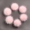 Pink Faux Fur Pom Pom Balls DIY Fur Pom Poms