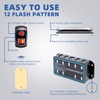 PKINGLAKE 8pcs Sync Feature Emergency Strobe Grille Lights LED Ultra
