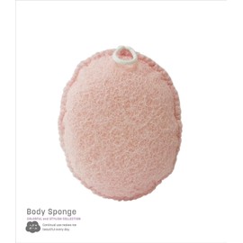 OHE BC Body Sponge, Height 5.1 x Width 3.9 x Height 2.2 inches (13 x 10 x 5.5 cm), Pink, Loofah Ball, Rich, Foaming, Made in Japan