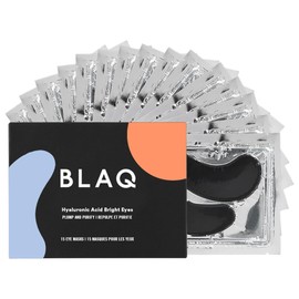 Máscara de carbón activado para debajo de los ojos con hidrogel de BLAQ  Deshinchable ojos y círculos oscuros, natural hidratante y anti arrugas,...  