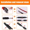 10 Pairs Solar Plugs with 2 Wrenches Tool, Male/Female Solar