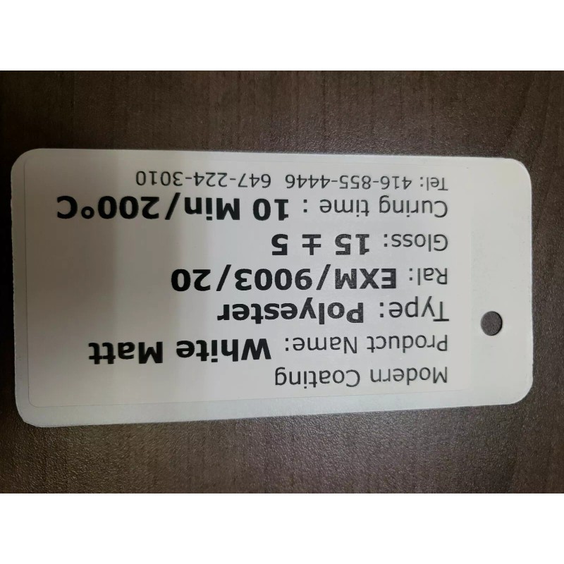 Union Coatings SIGNAL WHITE MATT RAL 9003 Powder Coating Paint