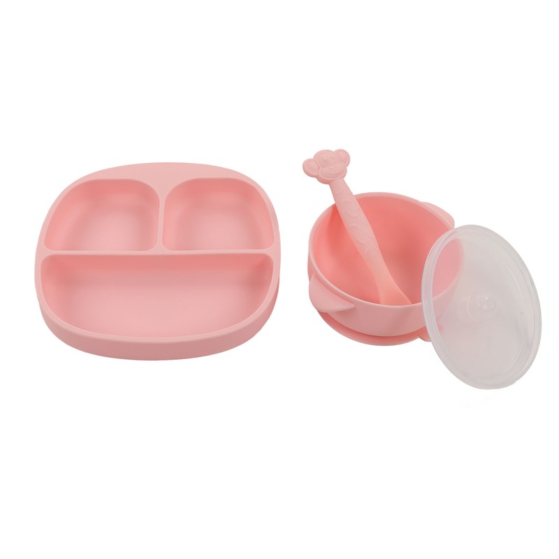 Baby Feeding Set Baby Silicone Anti Fall Portable Feeding Eating