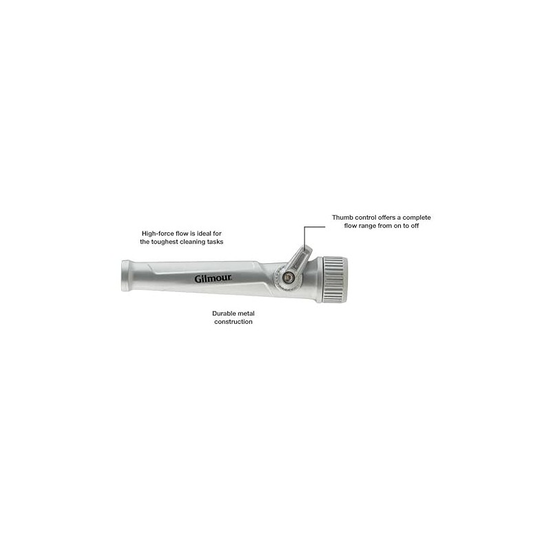 Gilmour High Force Jet Hose Nozzle with Insulated Grip, Heavy