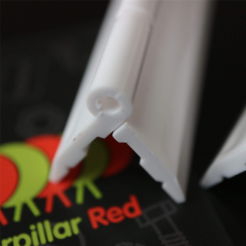 3 x Acrylic Hinge 300mm White, Continous Acrylic Piano Hinges,