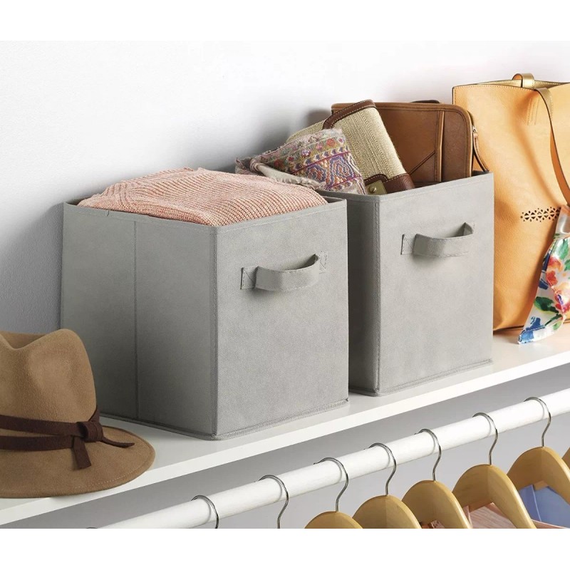 AIWENLIN SHOP Caja De Almacenamiento Ropa Plegable Cubos Organizadores 12p