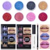Makeup Lip Primer Kit Metllic High Pigmented Powder Long Lasting