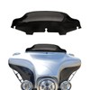 MZYPARTS Motorcycle 6" Black Wave Windscreen Wind Splitter Windshield For