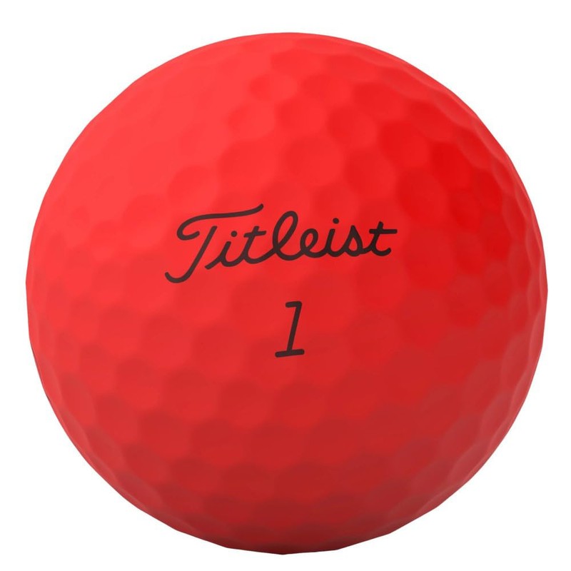 TITLEIST 24 TRUFEEL DZ Unisex Matte Red Golf Ball