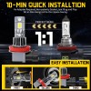 AUIMSOCO H11 H9 H8 LED Headlight Kit Low Beam Bulb