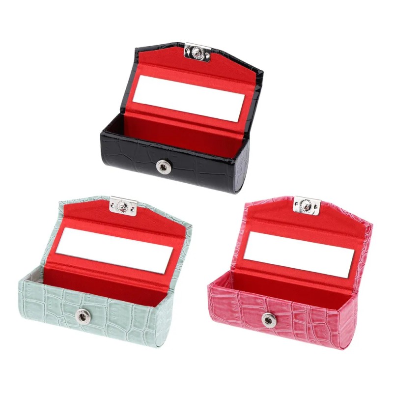 Luxurious Lipstick Black And Rose Red And Greyish Green