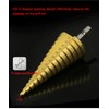 3PCS HSS Step Bits, High Speed Steel Step Drill Bits