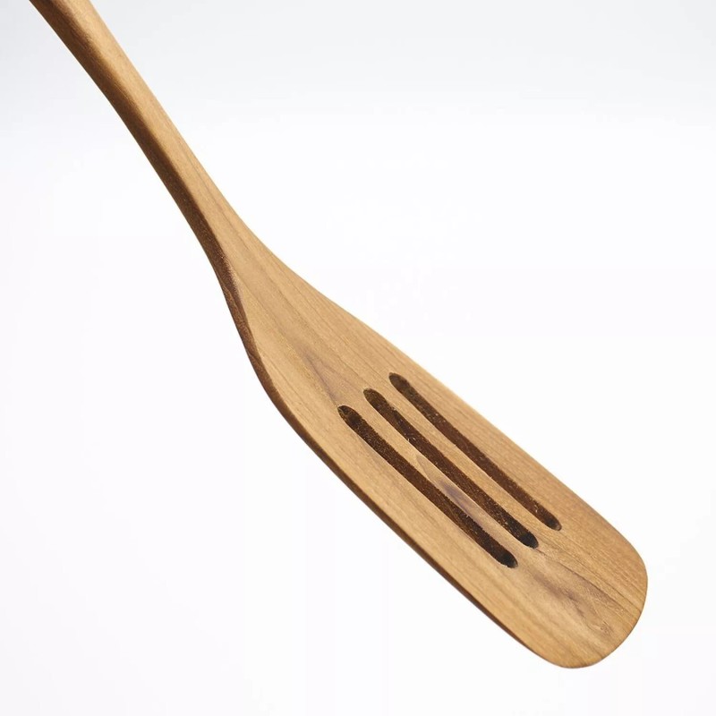 FAAY Teak Wooden Slotted Spatula Turner | Durable, Healthy, High