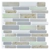 Art3d 10-Sheet Peel and Stick Backsplash for Kitchen in Jade,