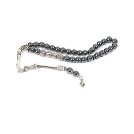 Personalisierte Tesbih mit Namensgravur - Handgefertigte islamische Gebetskette mit 33 Perlen, perfektes Geschenk für Männer und Frauen